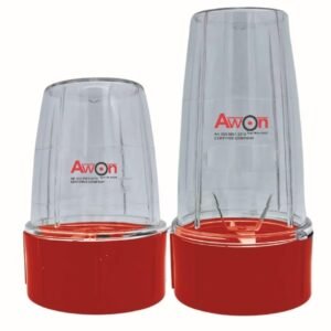 Awon || Juicer for CookWell with 6 Teeth Coupler for Mixer Juicer Jar || (Red, 300ml + 500ml)