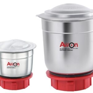 Awon || Mixer grinder 2 pc jar set | Compatible with Maharaja MG | 300+800 ml Jar set | 4 teeth high grade