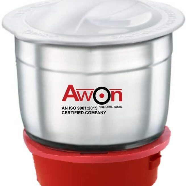 Awon || Mixer grinder 1 pc jar set | Compatible with Maha-raja SOLO Mixer Grinders | 350ml Jar set | 4 teeth high grade