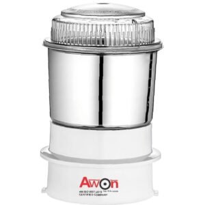 Awon || Mixer grinder jars (suitable sujata chutney 400ml)|| aluminium alloy white base ||ss304 single blade ||6 fin rubber coupler ||fits sujata powermatic, supermix, dynamix, frrotmix, jmg