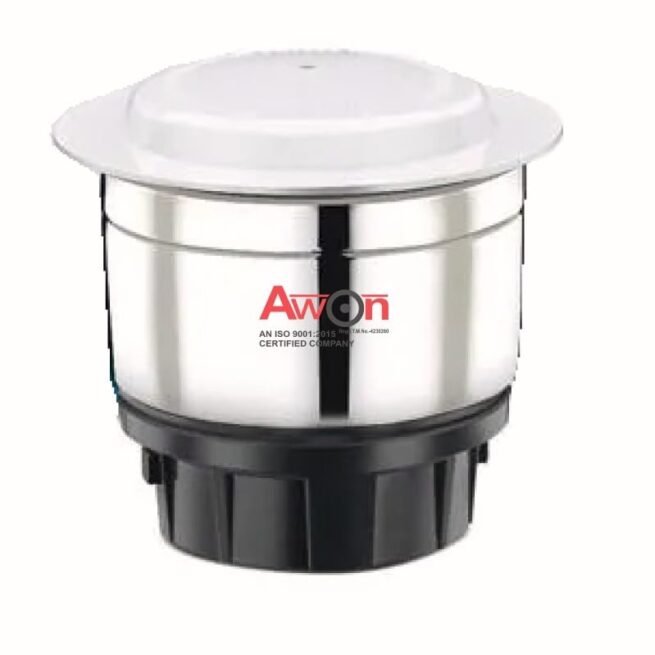 Awon || Suitable for Bajaj Mixer Grinder.Mixer Chutney Jar 0.4 L (Aluminum Black)