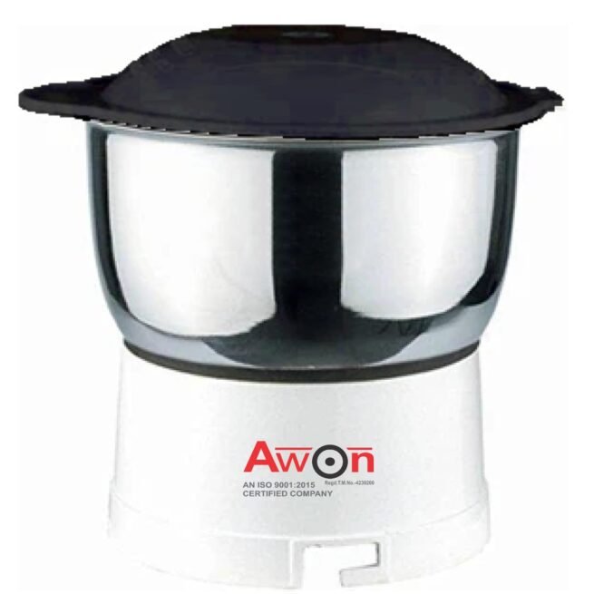 Awon || 500 ml Chutney Jar, Quality Stainless Steel Blades, Suitable for All mixer Grinder With 6 Teeth Lock | All in one JMG Jar || Bajaj, maharaja, lnalsa, kenstar, oriant etc || (Black Led)