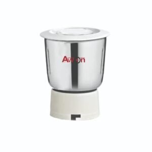 Awon || Medium Steel Jar only PVC socket 850ml for Juicer Mixer Grinders Bajaj Maharaja Singer Orient Rico Pigeon Kenstar MorphyRichards Crompton Baltra Polar Jaipan Padmini